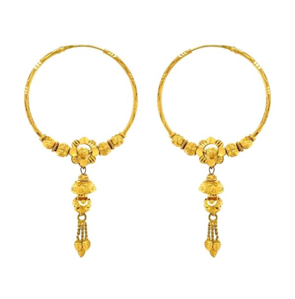 Slant Wires Diamond Bali Earring Online Jewellery Shopping India | Rose Gold  14K | Candere by Kalyan Jewellers