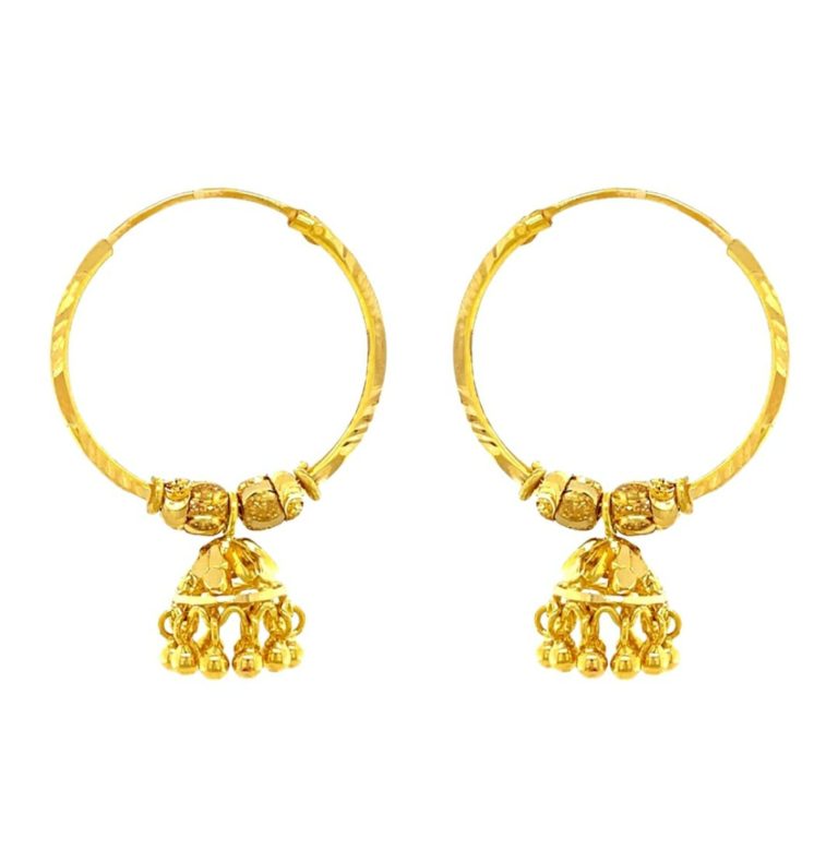 The Padmavati Briz Bali Gold Earring (Emerald 916) – Welcome to Rani Alankar