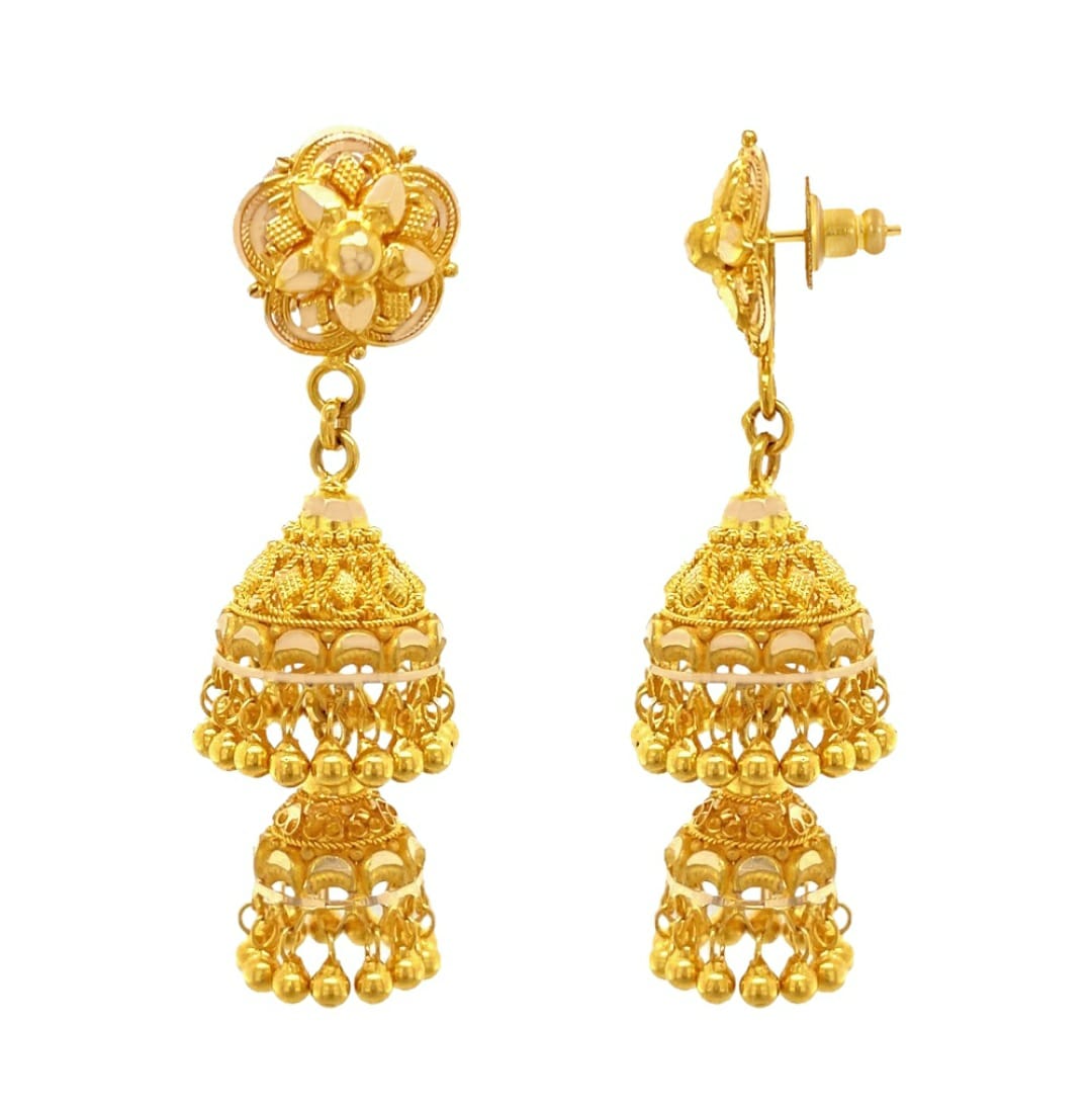 Jhumka Earrings: Buy Now Today for Timeless Style | Bhima Gold Online