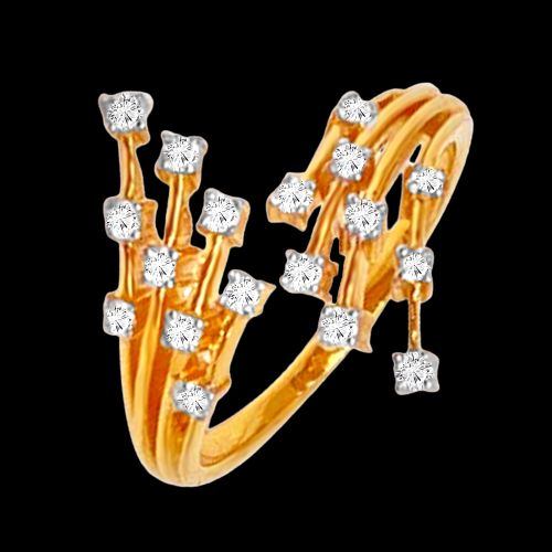 Swirl Daily Wear Natural Diamond Engagement Ring – Mangalsutraonline