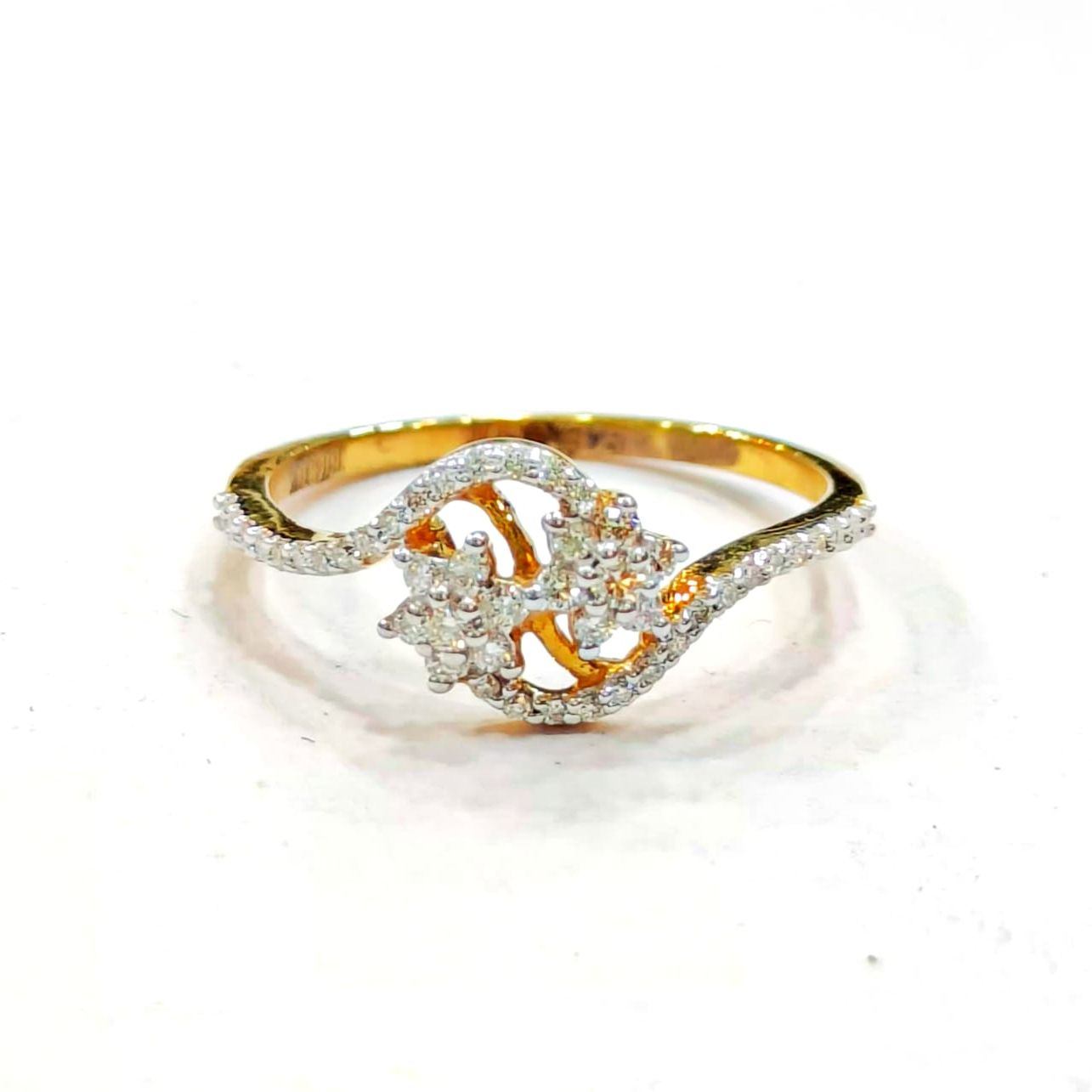 14k Gold Minimalist Diamond Ring, Tiny Diamond Ring, Diamond Gold Women Ring,  | eBay