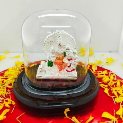 Ganpaiti laxmi silver statue