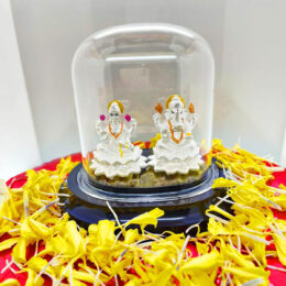 Ganpaiti laxmi silver statue